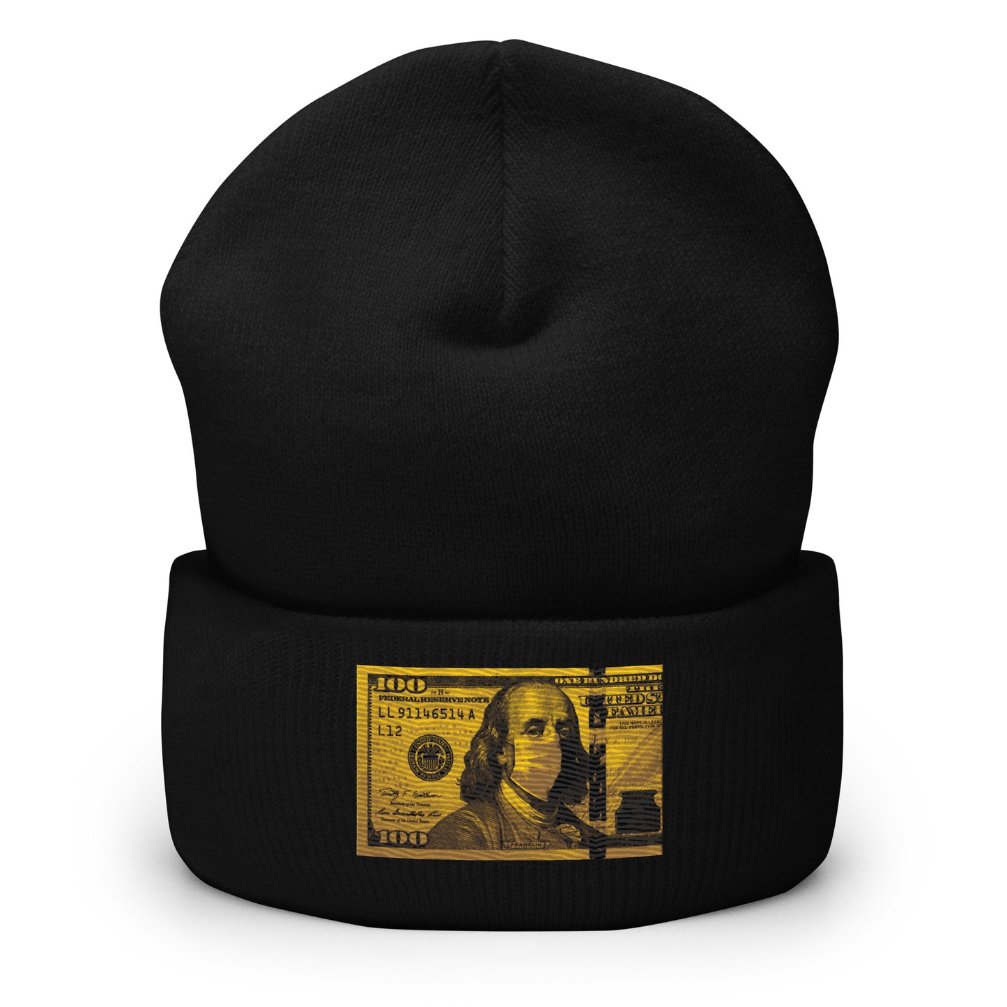 Money mask Cuffed Beanie