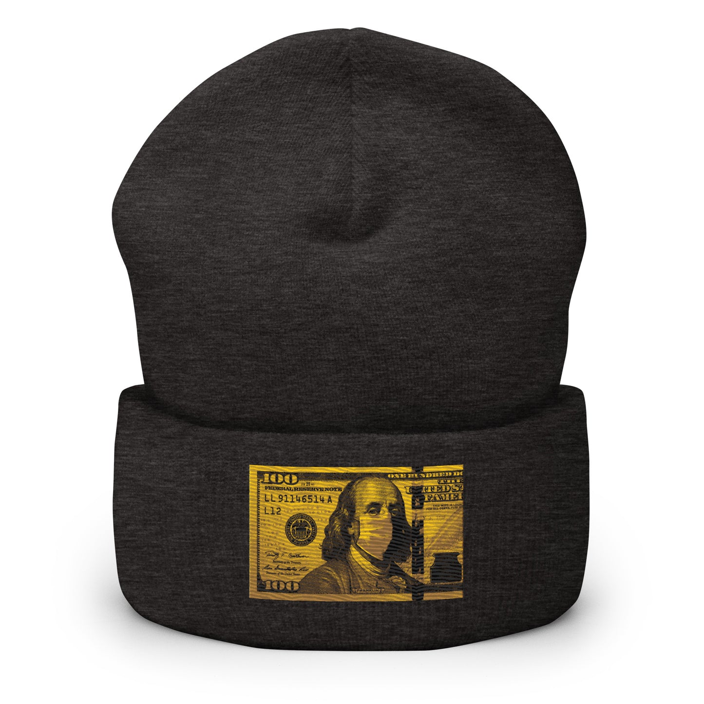 Money mask Cuffed Beanie