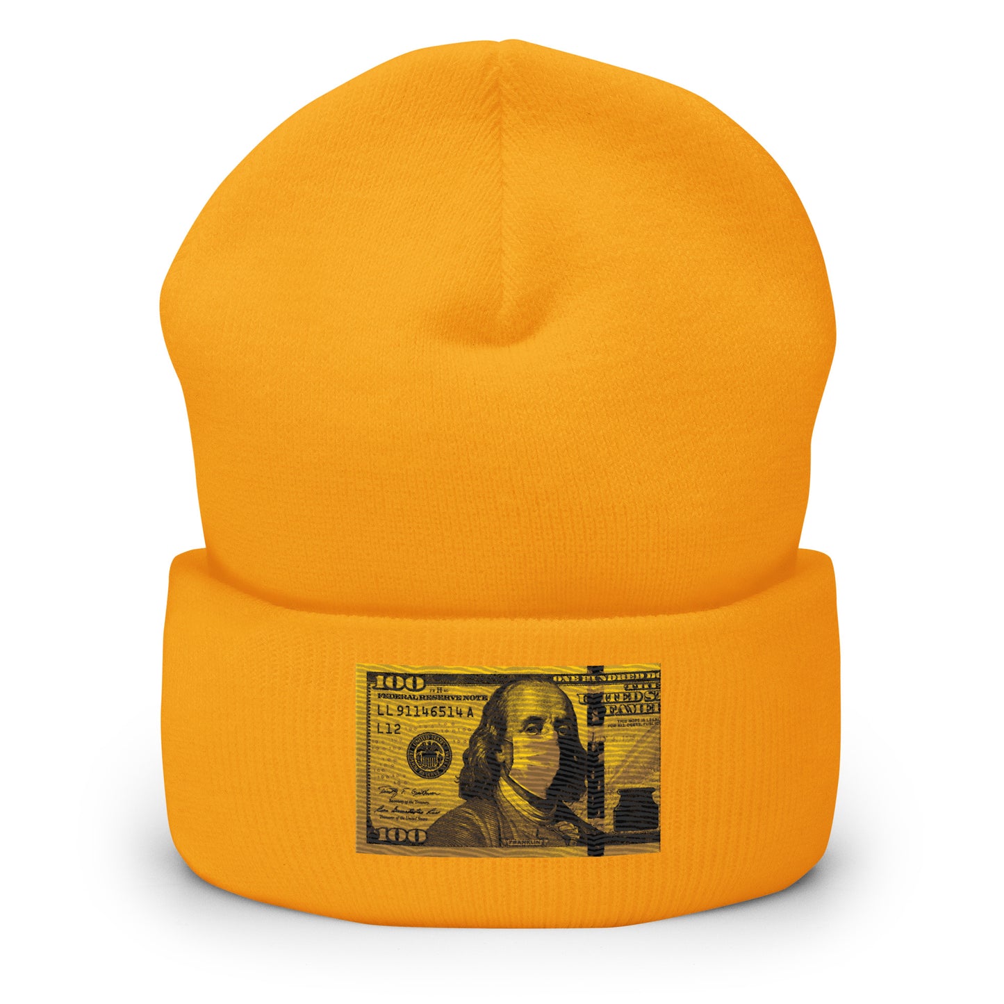 Money mask Cuffed Beanie