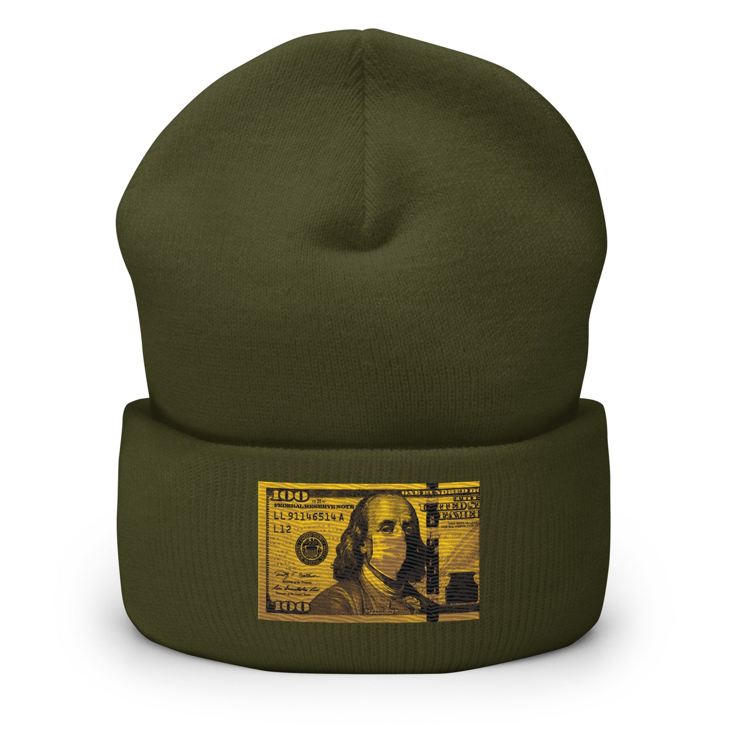Money mask Cuffed Beanie