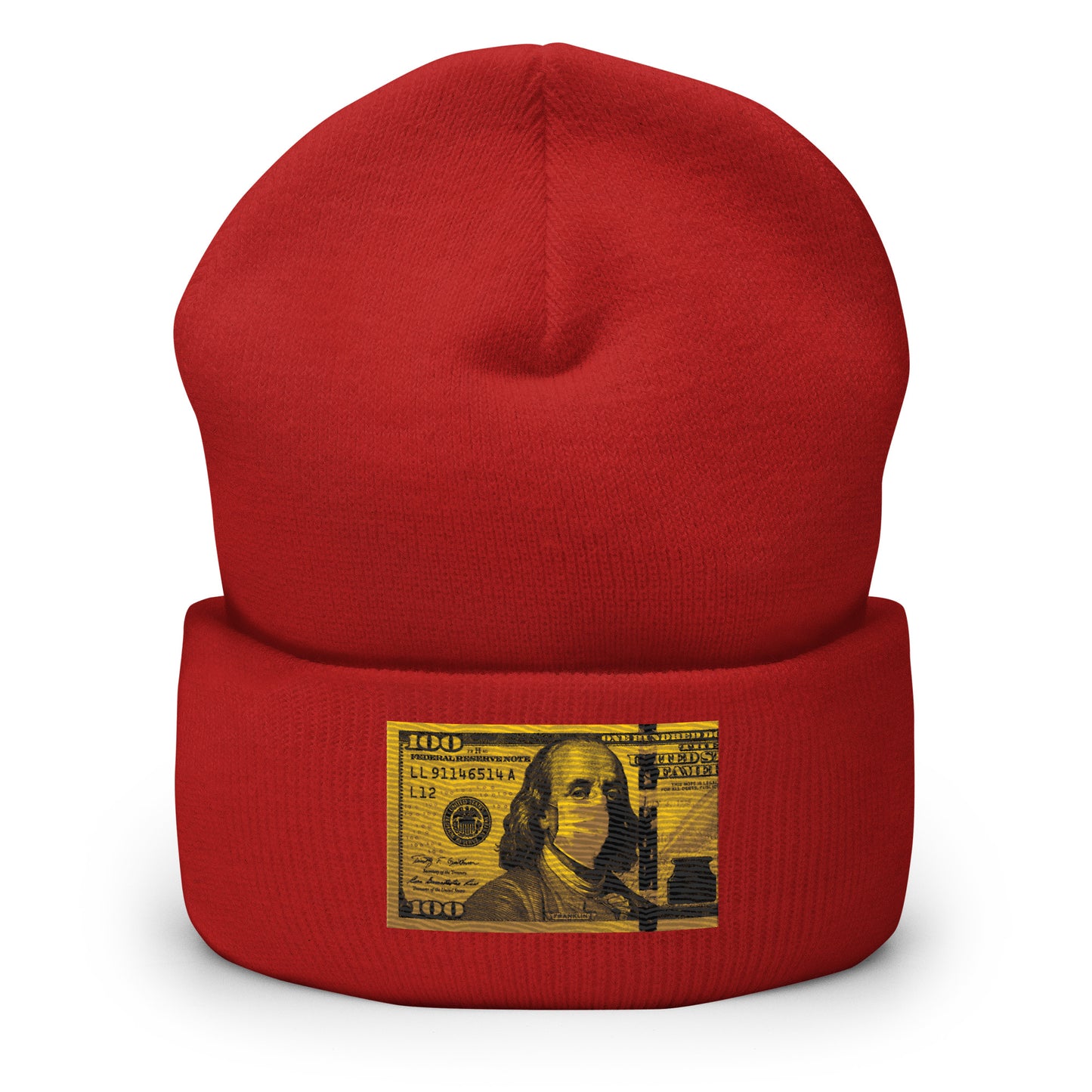 Money mask Cuffed Beanie