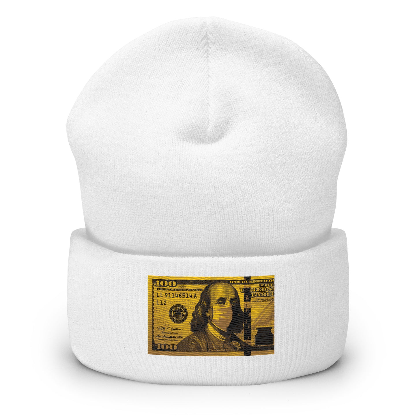 Money mask Cuffed Beanie