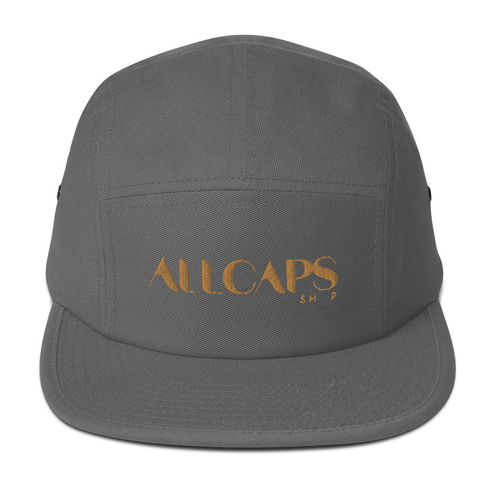 All Caps Five Panel Cap