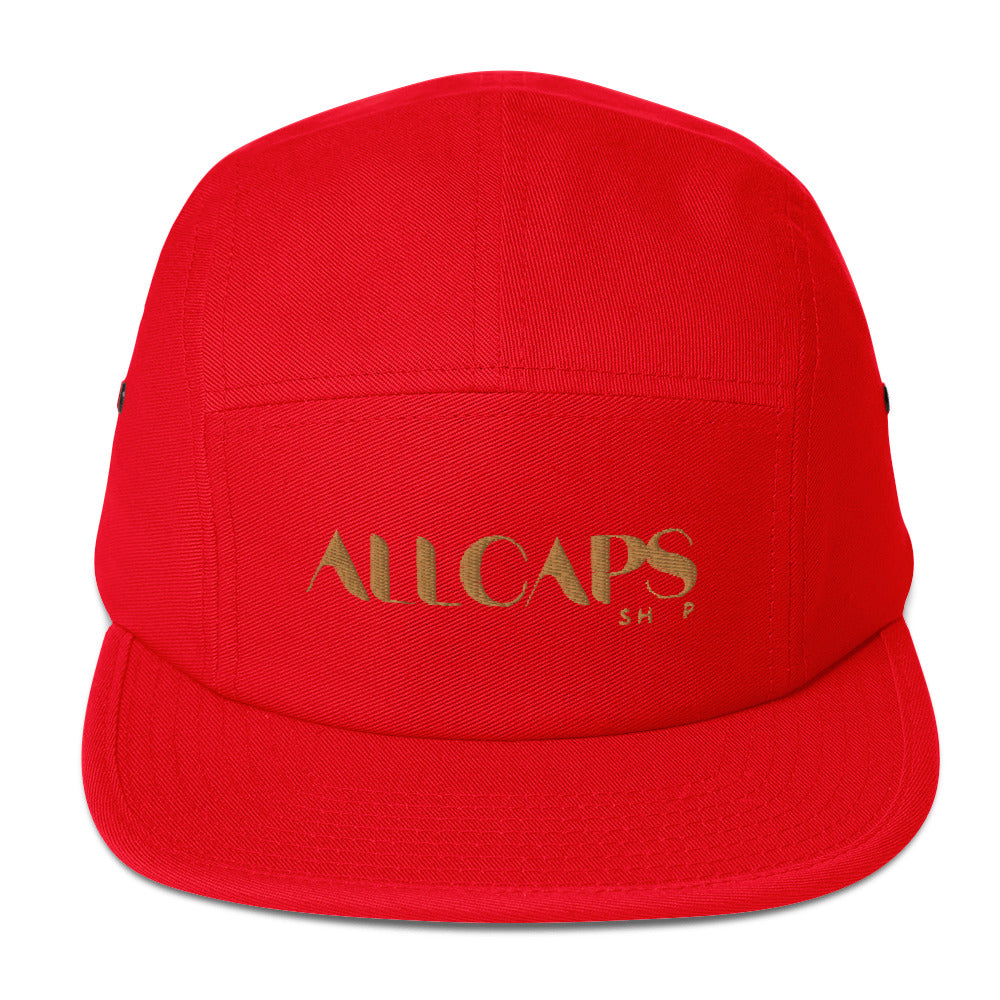 All Caps Five Panel Cap