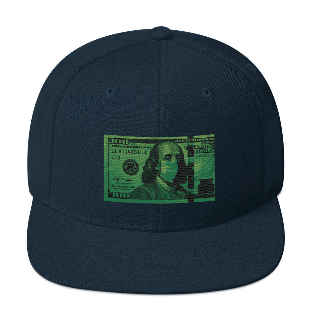 Money Mask Snapback Hat