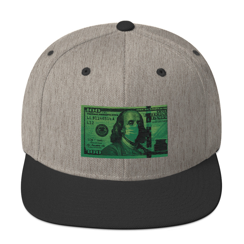 Money Mask Snapback Hat