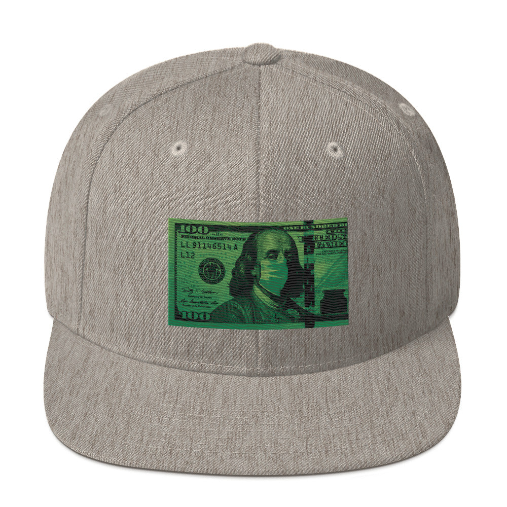 Money Mask Snapback Hat