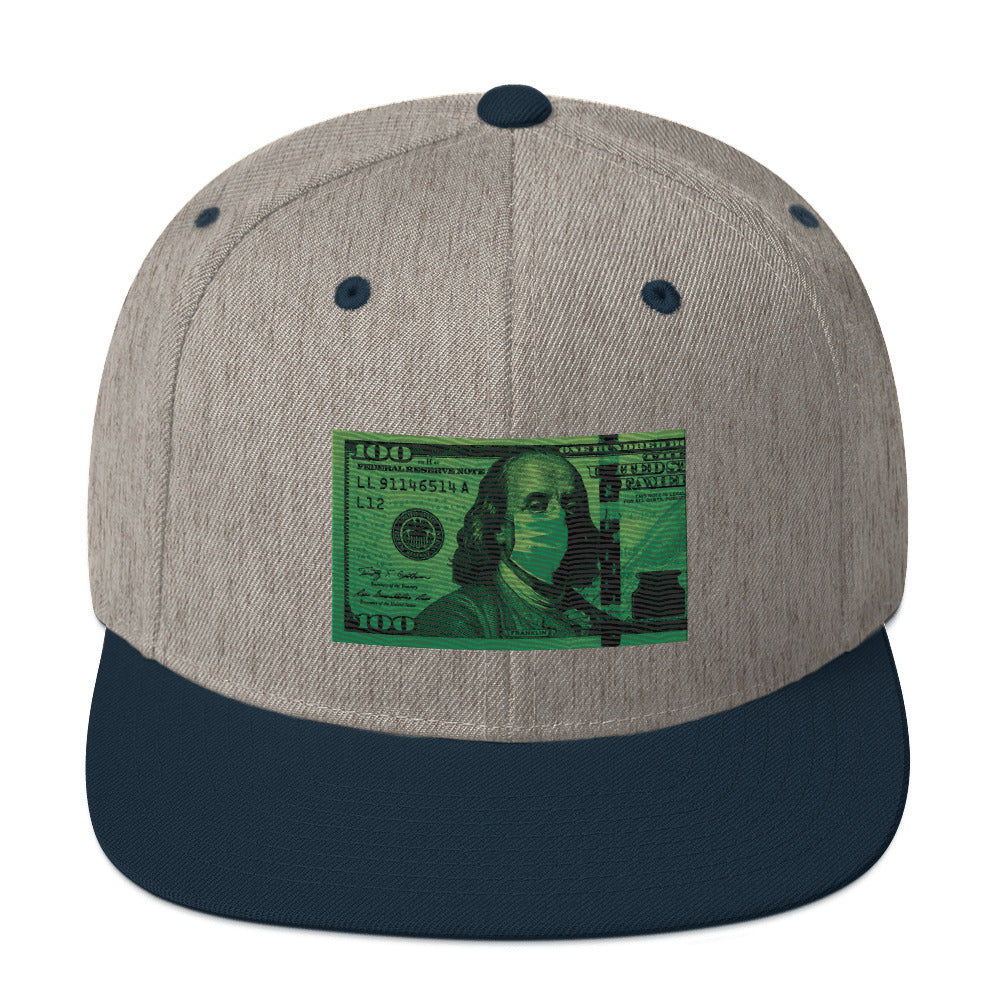 Money Mask Snapback Hat