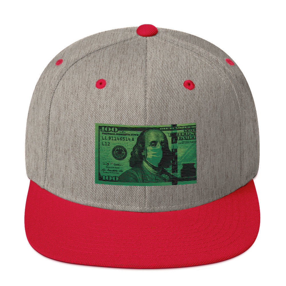 Money Mask Snapback Hat
