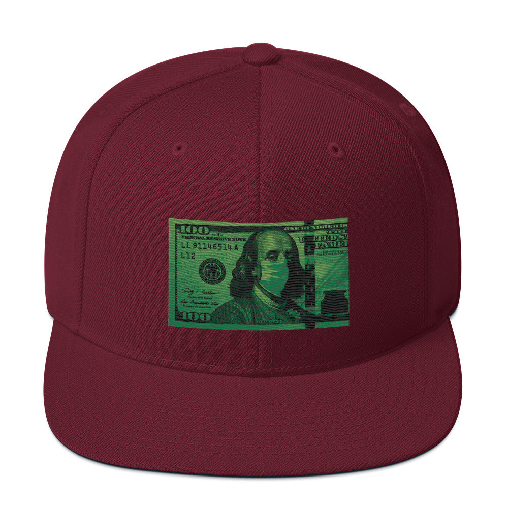 Money Mask Snapback Hat