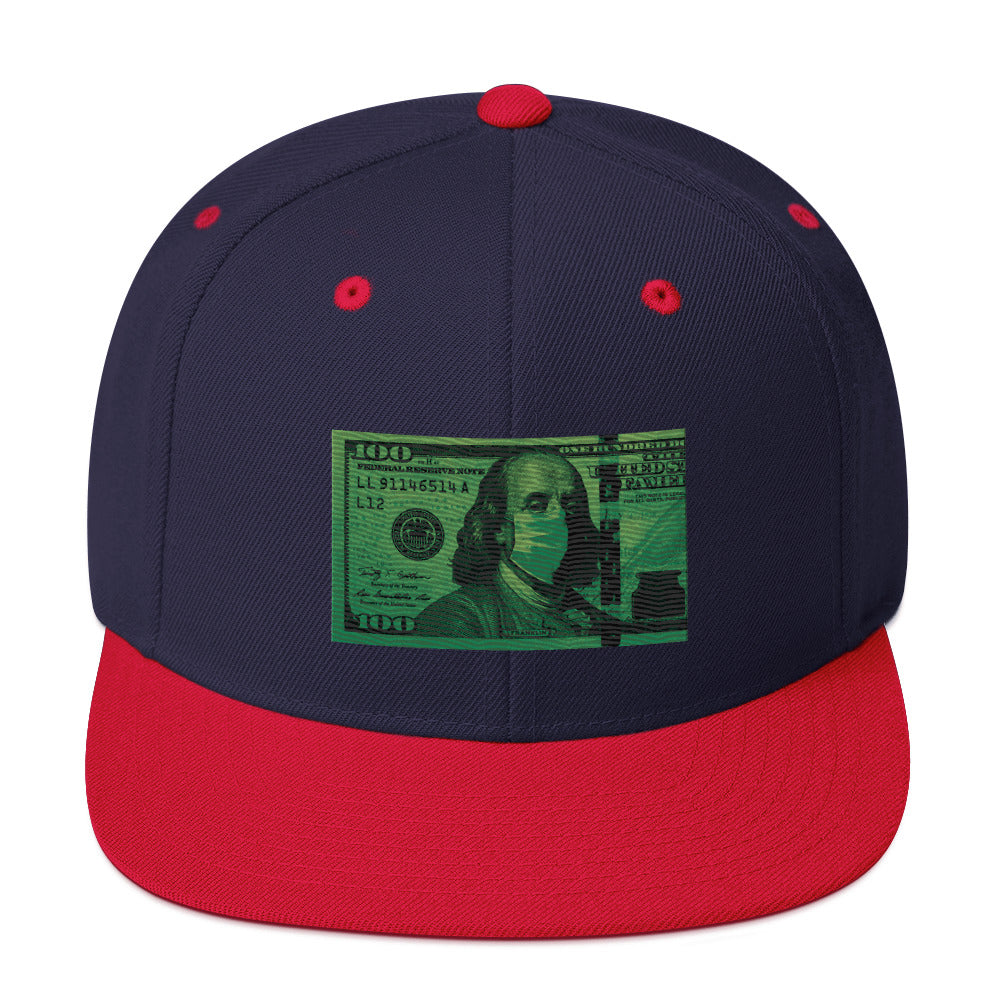 Money Mask Snapback Hat