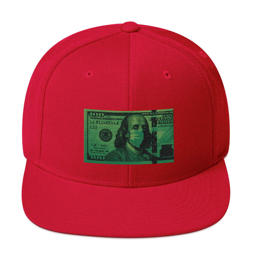 Money Mask Snapback Hat