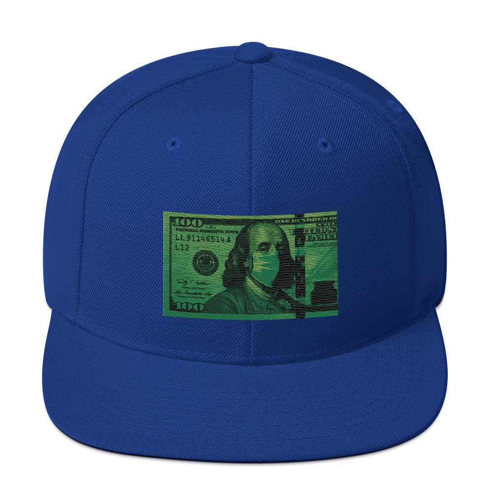 Money Mask Snapback Hat