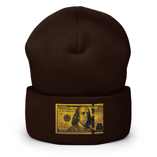 Money mask Cuffed Beanie