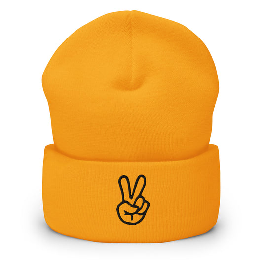 Peace Cuffed Beanie