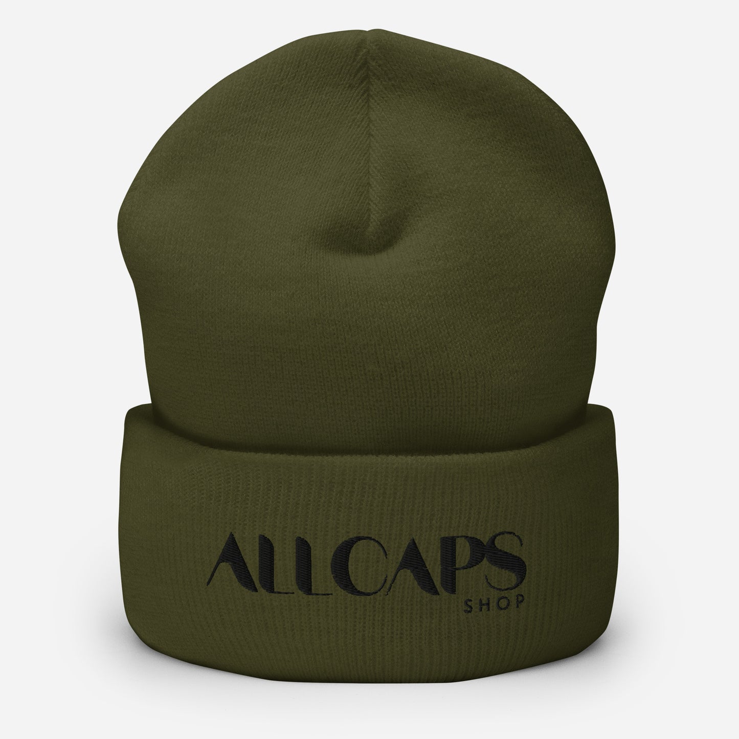 All Caps Cuffed Beanie