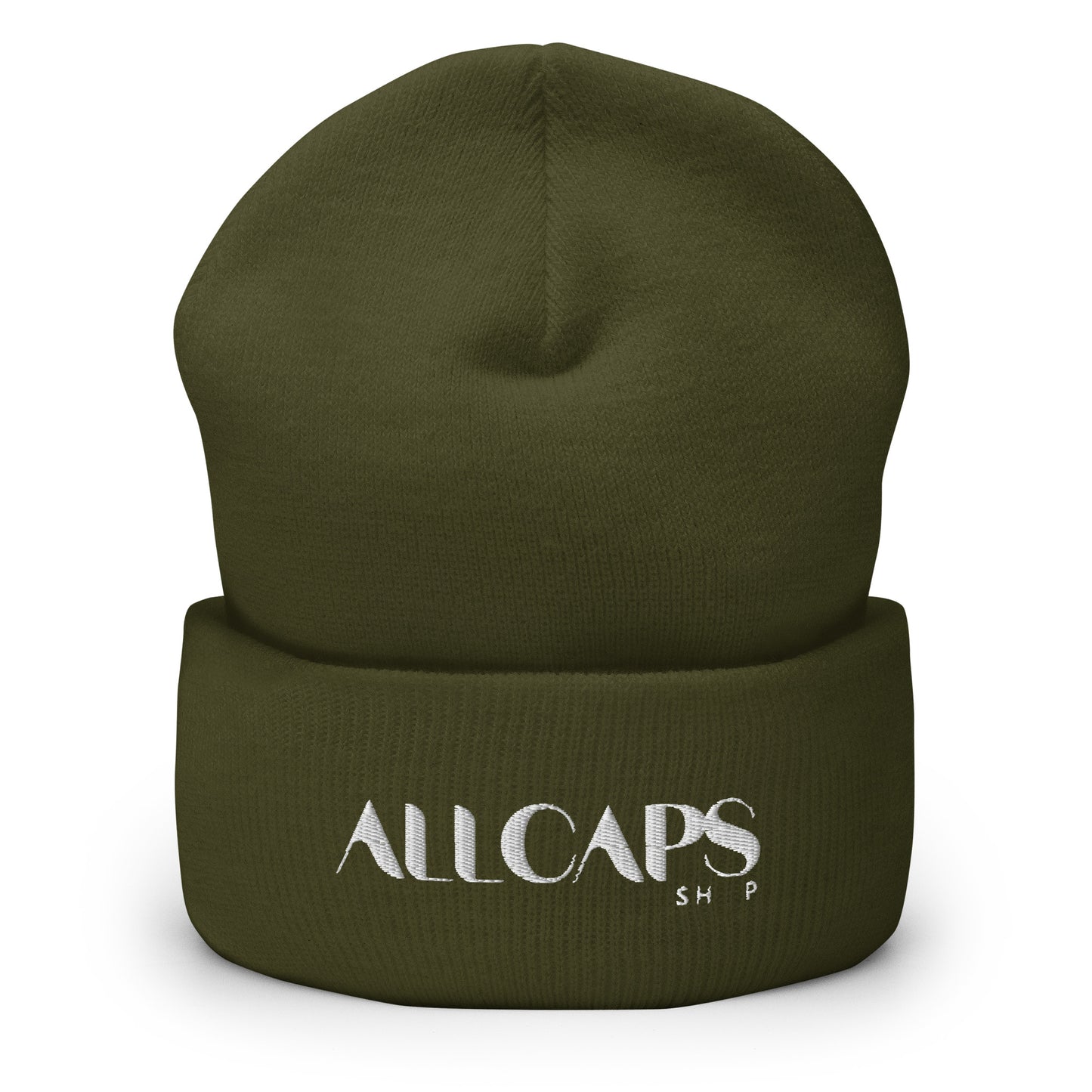 All Caps Cuffed Beanie