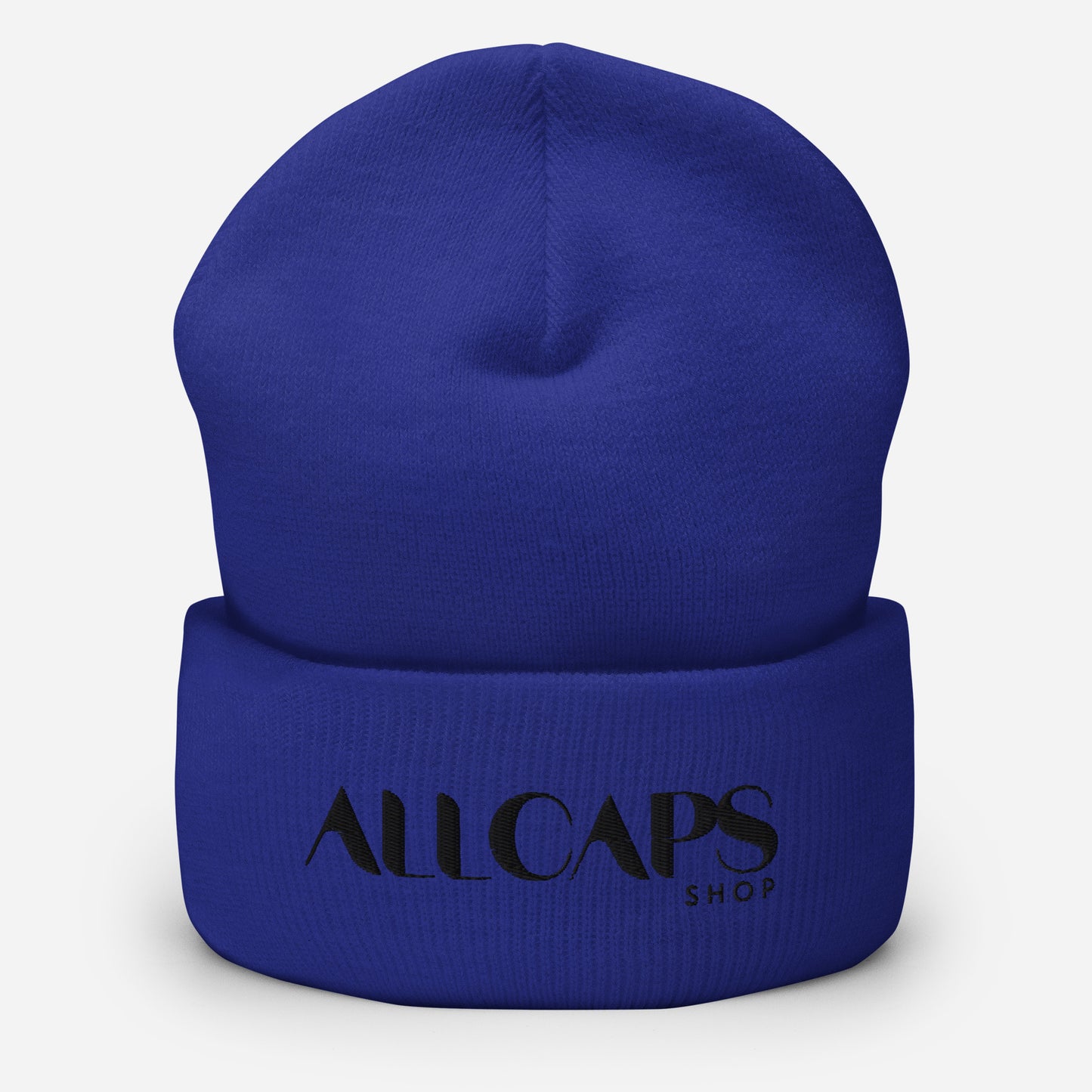 All Caps Cuffed Beanie