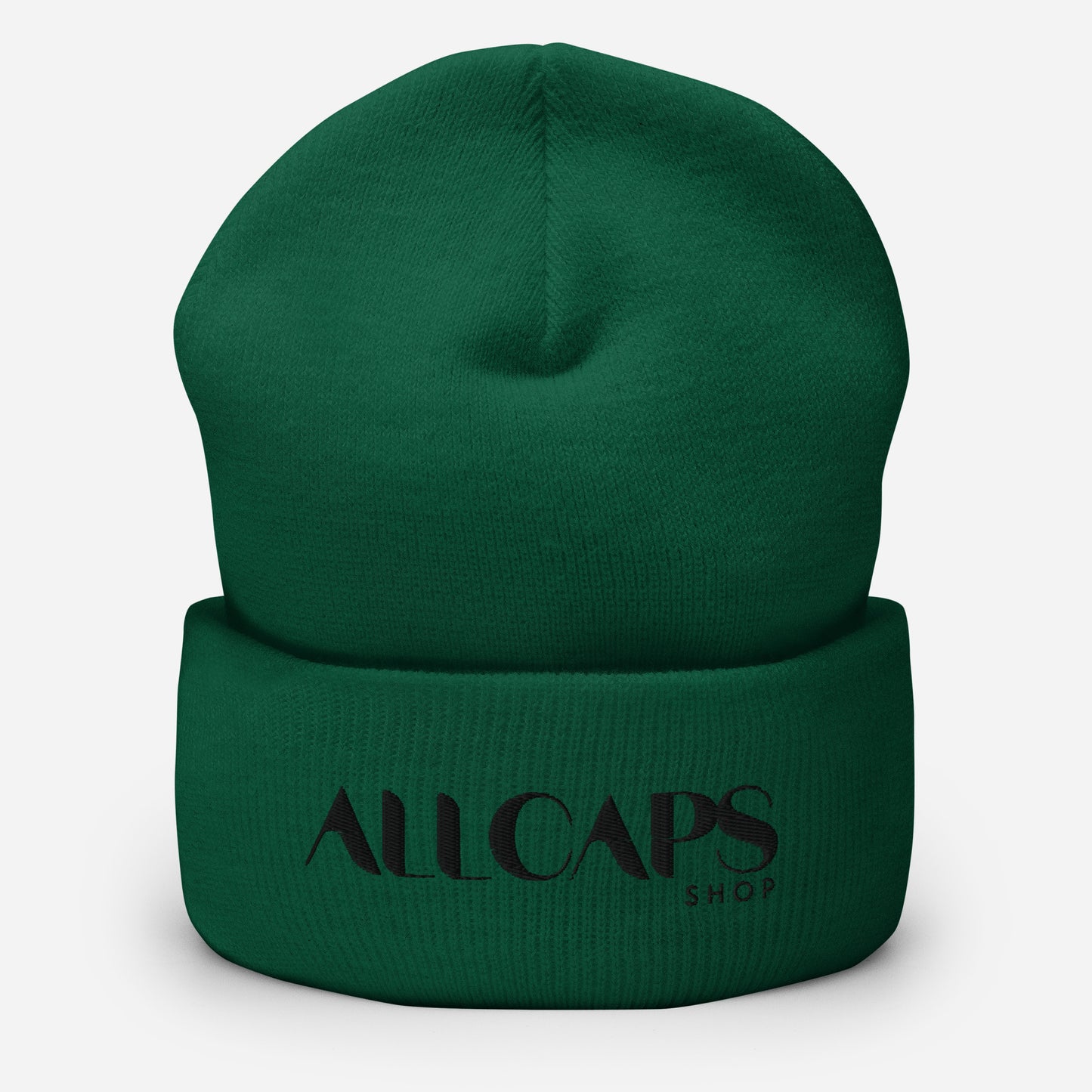 All Caps Cuffed Beanie